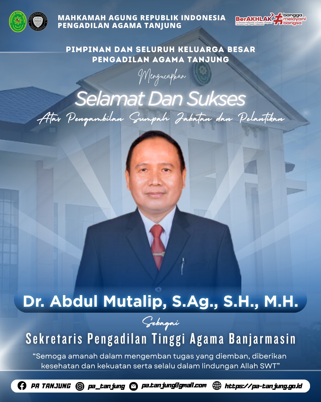 Pelantikan Sekretaris PTA